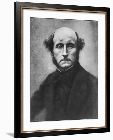 British Philosopher and Economist John Stuart Mill-null-Framed Premium Photographic Print