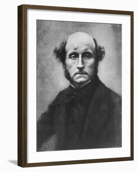 British Philosopher and Economist John Stuart Mill-null-Framed Premium Photographic Print