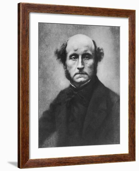 British Philosopher and Economist John Stuart Mill-null-Framed Premium Photographic Print