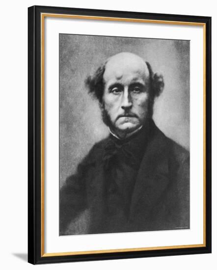 British Philosopher and Economist John Stuart Mill-null-Framed Premium Photographic Print