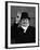 British Pm Winston Churchill Sporting Top Hat with Coat and Scarf as He Holds Up Veed Fingers-Alfred Eisenstaedt-Framed Premium Photographic Print