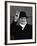 British Pm Winston Churchill Sporting Top Hat with Coat and Scarf as He Holds Up Veed Fingers-Alfred Eisenstaedt-Framed Premium Photographic Print