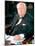 British Politican Sir Winston Churchill, Formal Portrait at Desk-Carl Mydans-Mounted Photographic Print