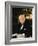 British Politician Sir Winston Churchill, Formal Portrait at Desk-Carl Mydans-Framed Premium Photographic Print