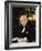 British Politician Sir Winston Churchill, Formal Portrait at Desk-Carl Mydans-Framed Premium Photographic Print