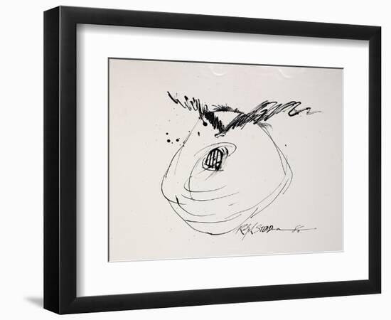 British Politics 1980s, 1980 (ink on paper)-Ralph Steadman-Framed Giclee Print