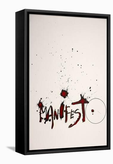 British Politics, Manifesto (ink and acrylic on paper)-Ralph Steadman-Framed Premier Image Canvas