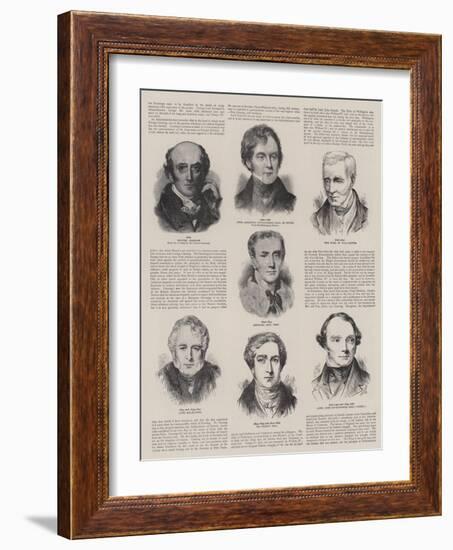 British Prime Ministers-Thomas Lawrence-Framed Giclee Print