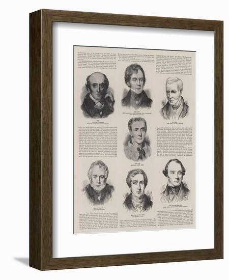 British Prime Ministers-Thomas Lawrence-Framed Giclee Print