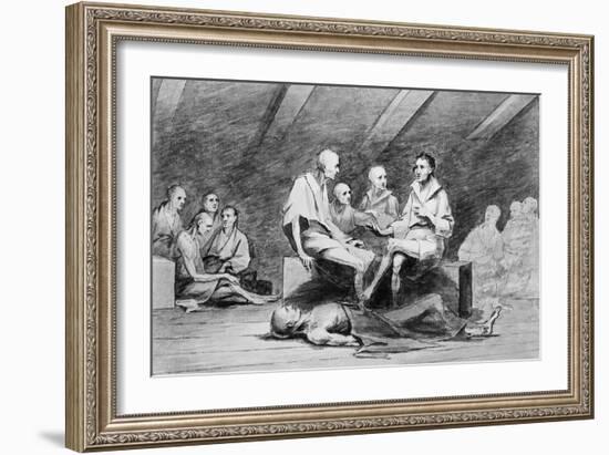 British Prison Ship, 1770S-John Trumbull-Framed Giclee Print