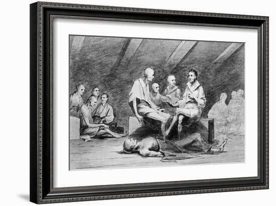 British Prison Ship, 1770S-John Trumbull-Framed Giclee Print