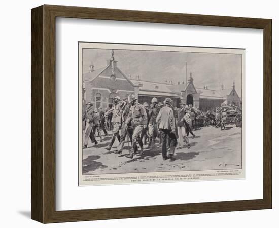 British Prisoners at Pretoria Changing Quarters-Frederic De Haenen-Framed Giclee Print