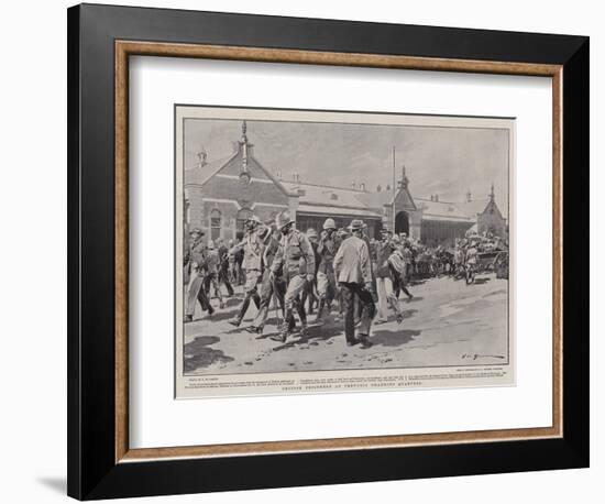 British Prisoners at Pretoria Changing Quarters-Frederic De Haenen-Framed Giclee Print