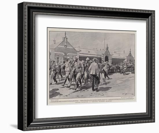 British Prisoners at Pretoria Changing Quarters-Frederic De Haenen-Framed Giclee Print