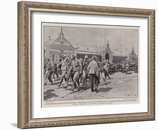 British Prisoners at Pretoria Changing Quarters-Frederic De Haenen-Framed Giclee Print