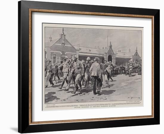 British Prisoners at Pretoria Changing Quarters-Frederic De Haenen-Framed Giclee Print