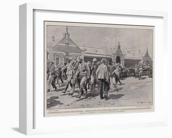 British Prisoners at Pretoria Changing Quarters-Frederic De Haenen-Framed Giclee Print