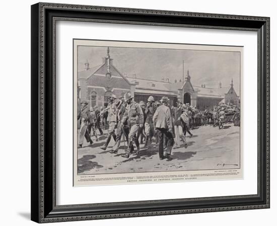 British Prisoners at Pretoria Changing Quarters-Frederic De Haenen-Framed Giclee Print