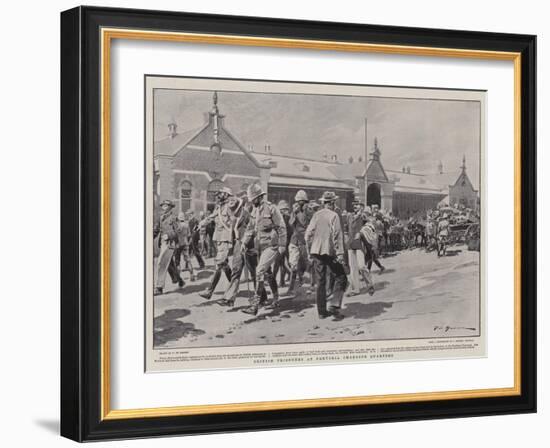 British Prisoners at Pretoria Changing Quarters-Frederic De Haenen-Framed Giclee Print