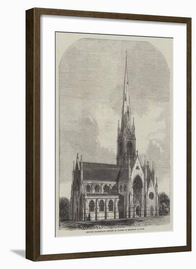 British Protestant Church in Course of Erection at Nice-null-Framed Giclee Print