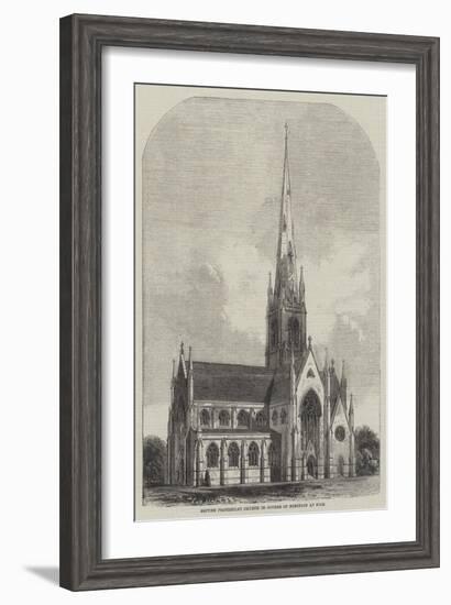 British Protestant Church in Course of Erection at Nice-null-Framed Giclee Print