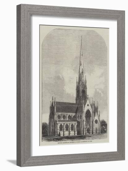 British Protestant Church in Course of Erection at Nice-null-Framed Giclee Print