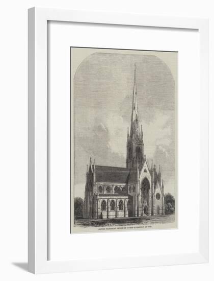 British Protestant Church in Course of Erection at Nice-null-Framed Giclee Print