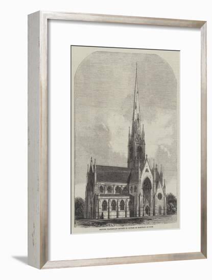 British Protestant Church in Course of Erection at Nice-null-Framed Giclee Print