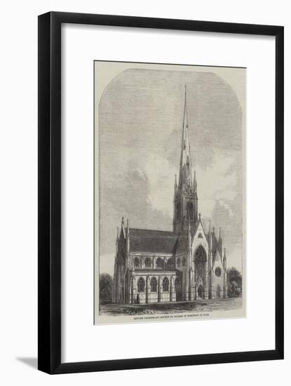 British Protestant Church in Course of Erection at Nice-null-Framed Giclee Print