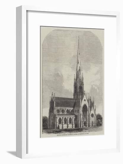 British Protestant Church in Course of Erection at Nice-null-Framed Giclee Print