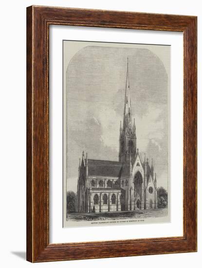 British Protestant Church in Course of Erection at Nice-null-Framed Giclee Print