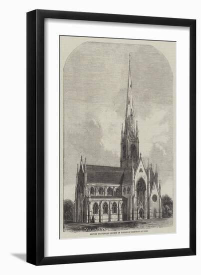 British Protestant Church in Course of Erection at Nice-null-Framed Giclee Print