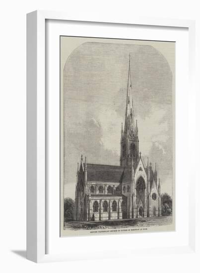 British Protestant Church in Course of Erection at Nice-null-Framed Giclee Print