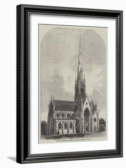 British Protestant Church in Course of Erection at Nice-null-Framed Giclee Print