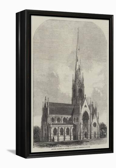 British Protestant Church in Course of Erection at Nice-null-Framed Premier Image Canvas