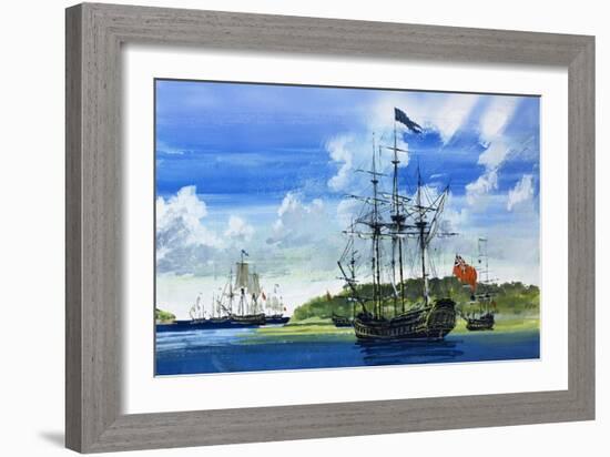 British Ship-John S. Smith-Framed Giclee Print