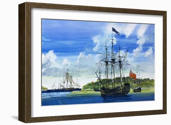 British Ship-John S. Smith-Framed Giclee Print