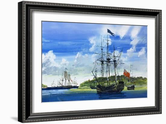 British Ship-John S. Smith-Framed Giclee Print