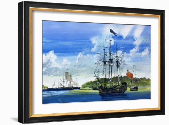 British Ship-John S. Smith-Framed Giclee Print