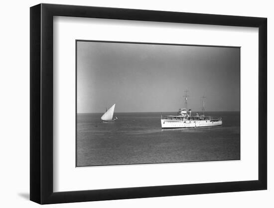 British Ships at Muscat, Oman-null-Framed Photographic Print