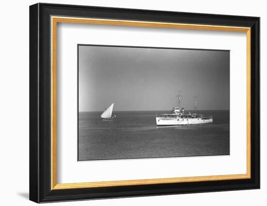 British Ships at Muscat, Oman-null-Framed Photographic Print