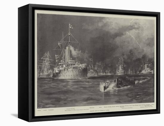 British Ships in American Waters-Fred T. Jane-Framed Premier Image Canvas