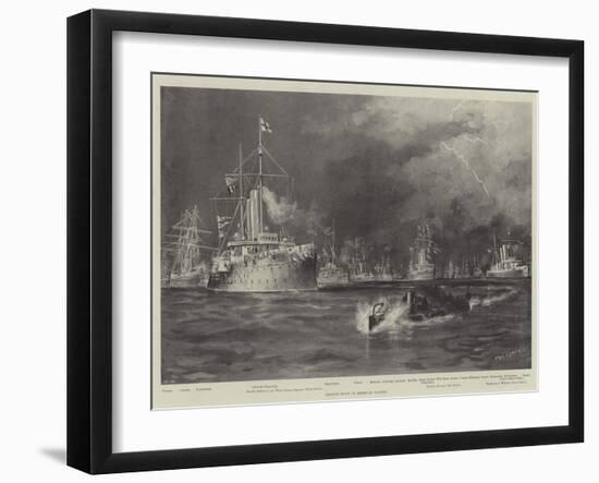 British Ships in American Waters-Fred T. Jane-Framed Giclee Print