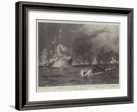 British Ships in American Waters-Fred T. Jane-Framed Giclee Print