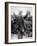 British Soldier with Bandaged Head Shows the Steel Helmet That Saved His Li-English Photographer-Framed Photographic Print