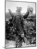 British Soldier with Bandaged Head Shows the Steel Helmet That Saved His Li-English Photographer-Mounted Photographic Print