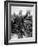 British Soldier with Bandaged Head Shows the Steel Helmet That Saved His Li-English Photographer-Framed Photographic Print