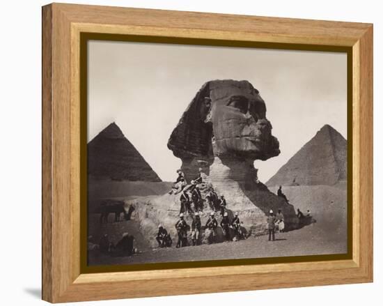 British Soldiers at the Sphinx-Bettmann-Framed Premier Image Canvas