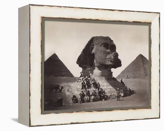 British Soldiers at the Sphinx-Bettmann-Framed Premier Image Canvas