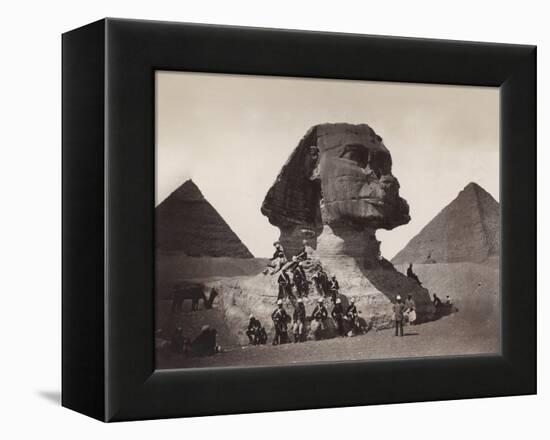 British Soldiers at the Sphinx-Bettmann-Framed Premier Image Canvas